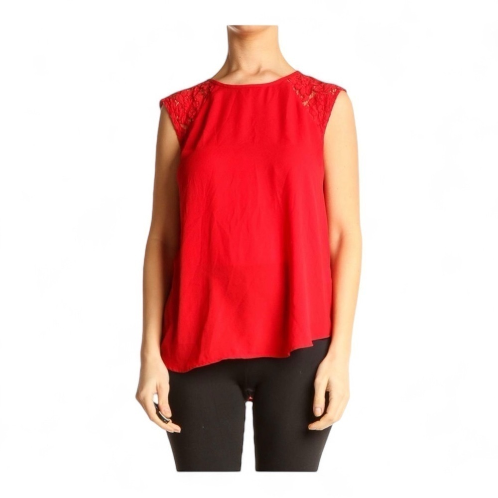 J. Crew Lace Cap Sleeve Blouse